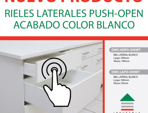 RIELES CON LATERALES PUSH OPEN